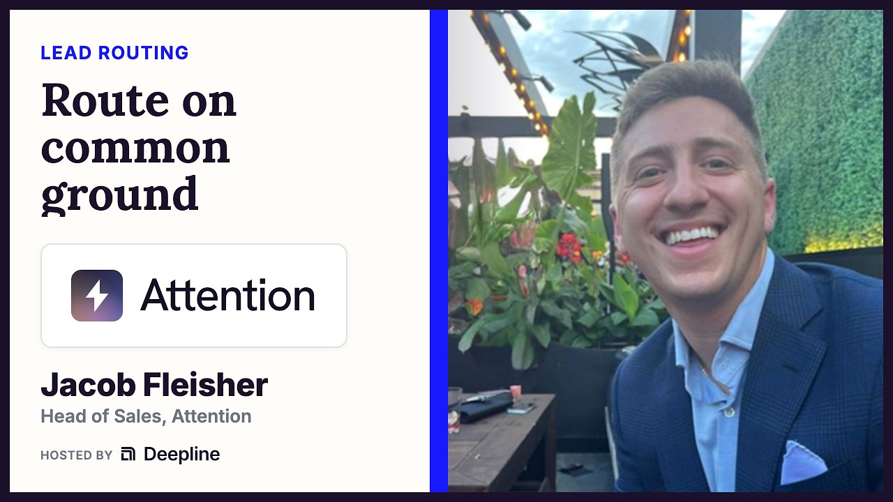 Jacob Fleisher of Attention: Route on common ground.