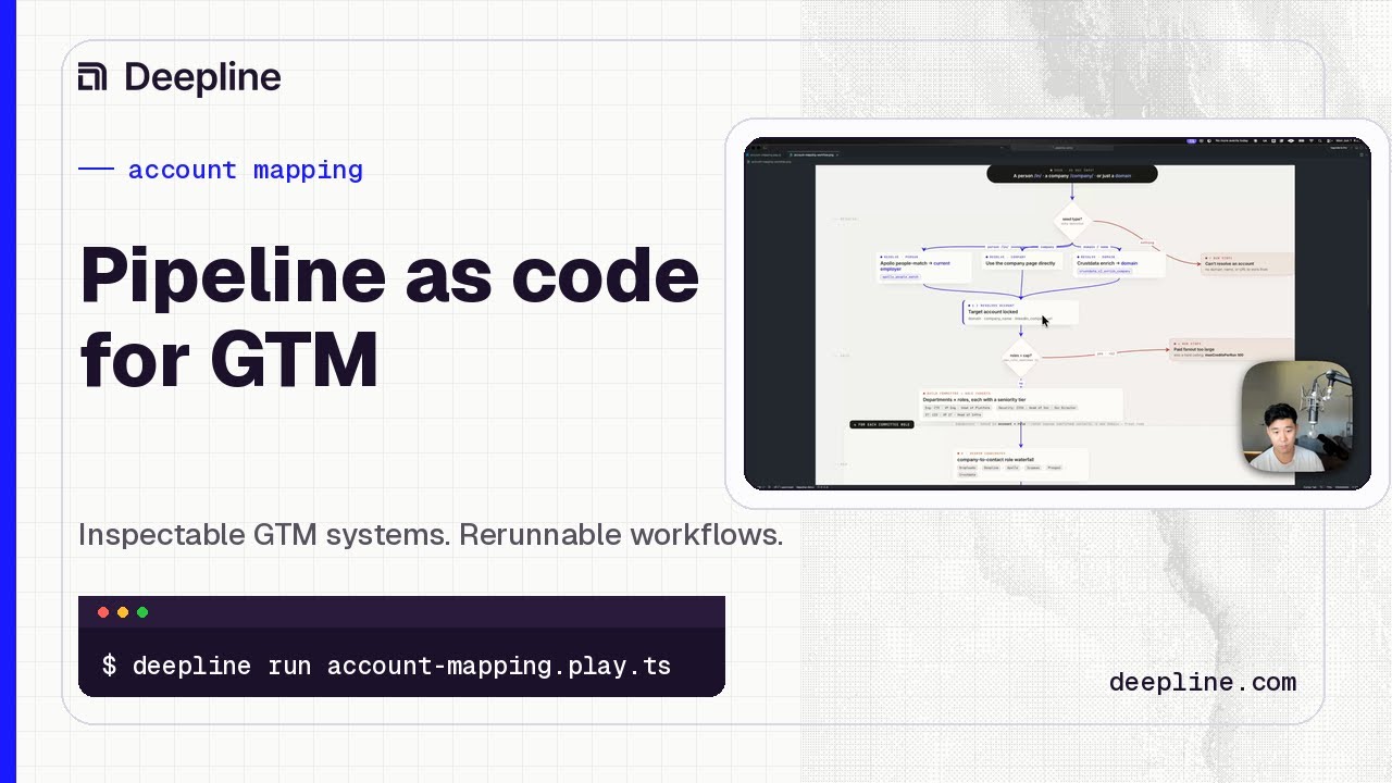 Account mapping walkthrough: Pipeline as code for GTM.