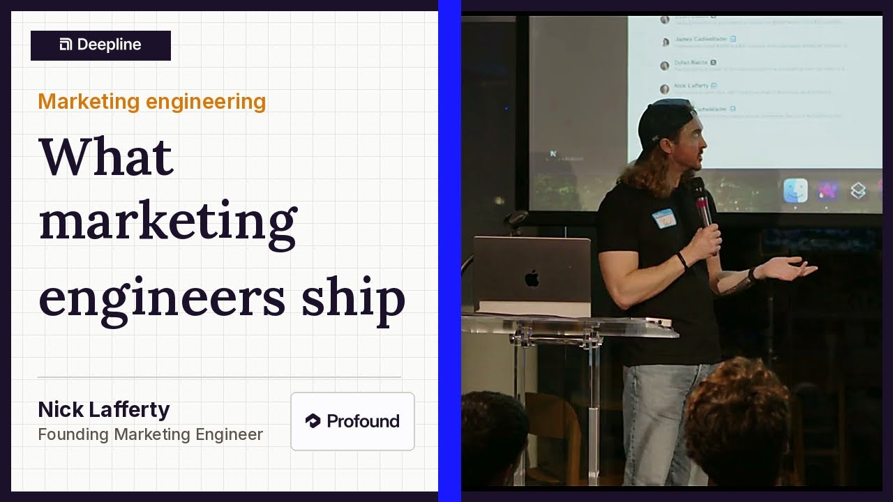 Nick Lafferty of Profound: What marketing engineers ship.